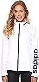 adidas Women's Linear Windbreaker Jacket, White, Large