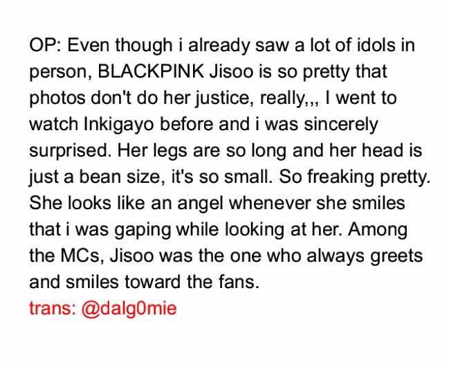 Blackpink Jisoo fan Meet in Person