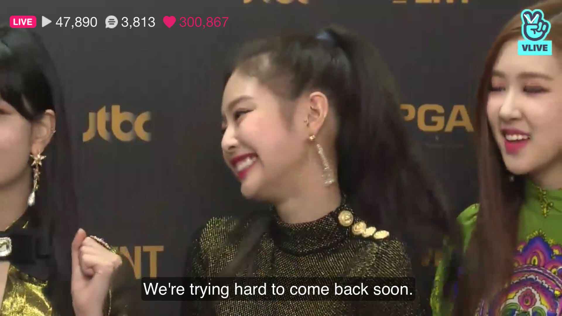 Blackpink talking about comeback GDA 2018
