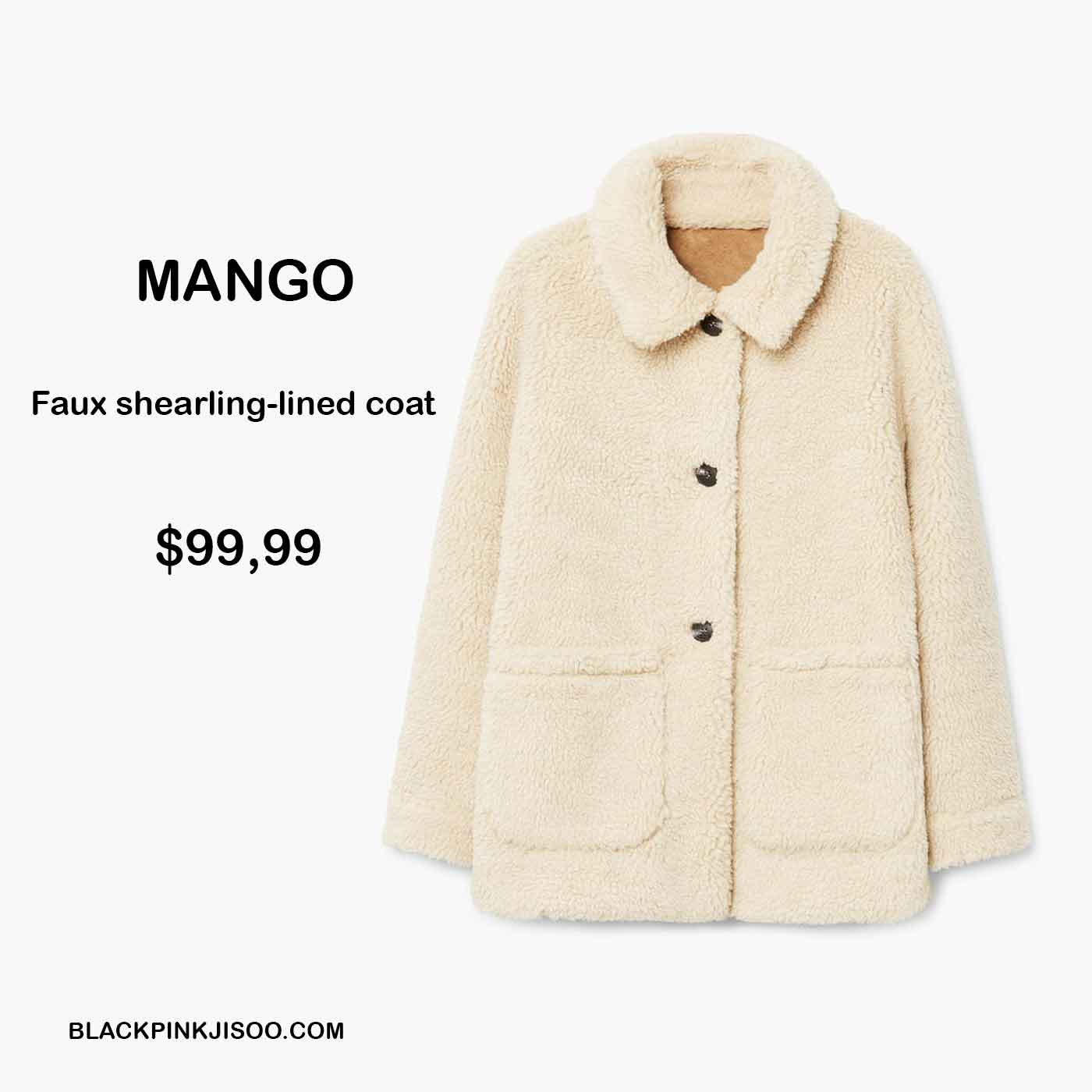 MANGO Shearling Coat