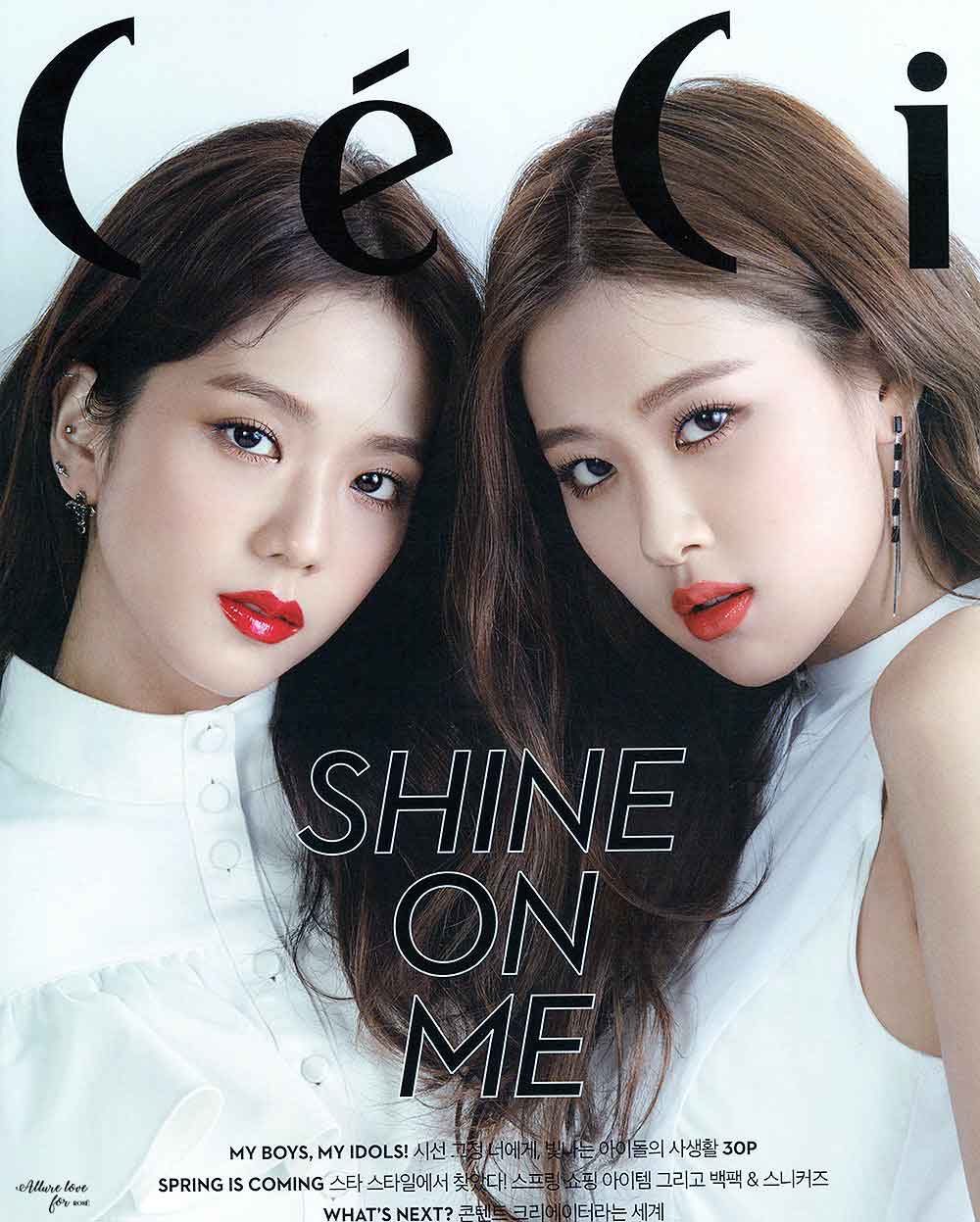 Scanned Blackpink Jisoo Rose Ceci Korea Magazine March 2018