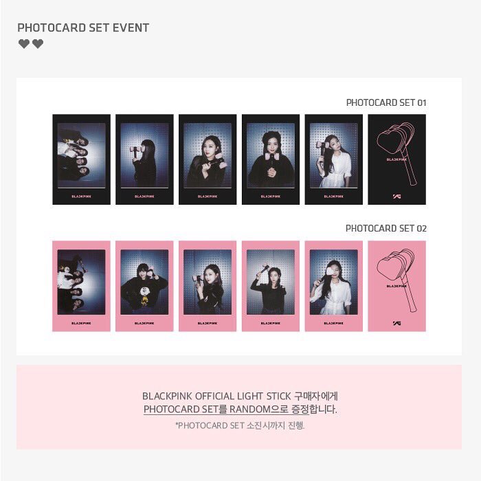 Blackpink Official LightStick photocards