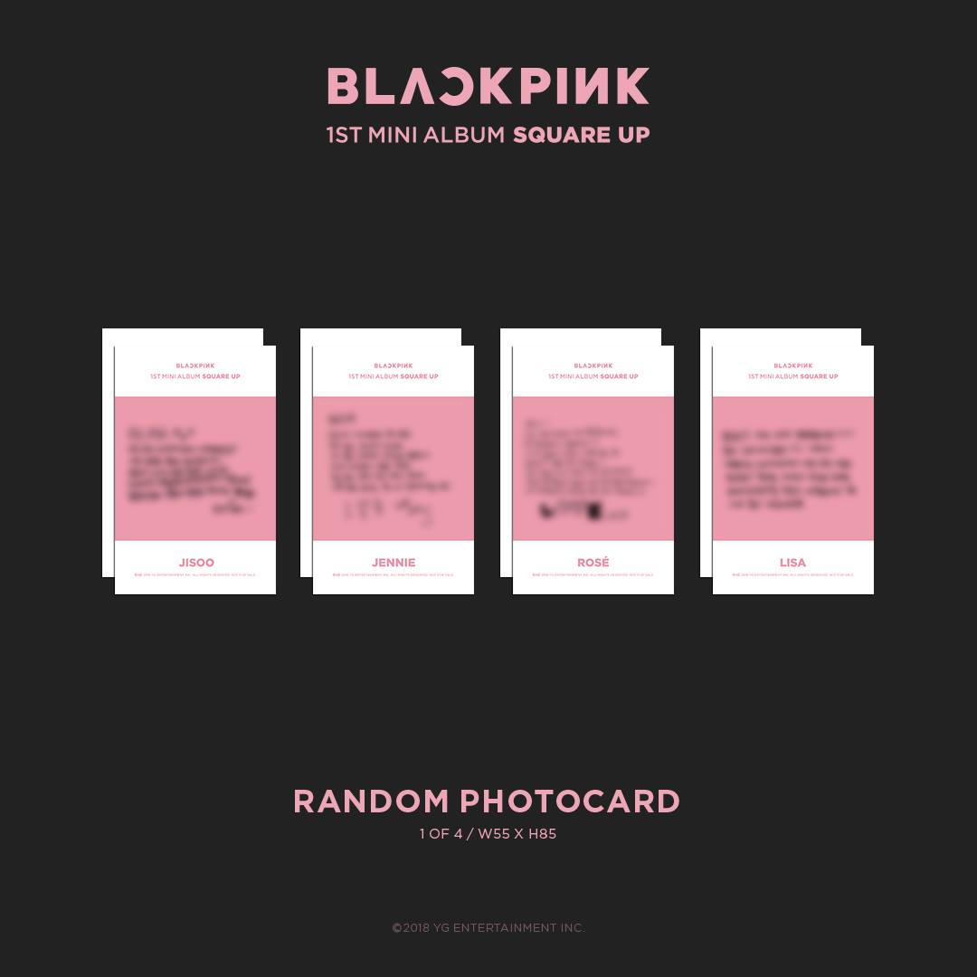 BLACKPINK Album Square Up Photos and Details Contents Pink Version
