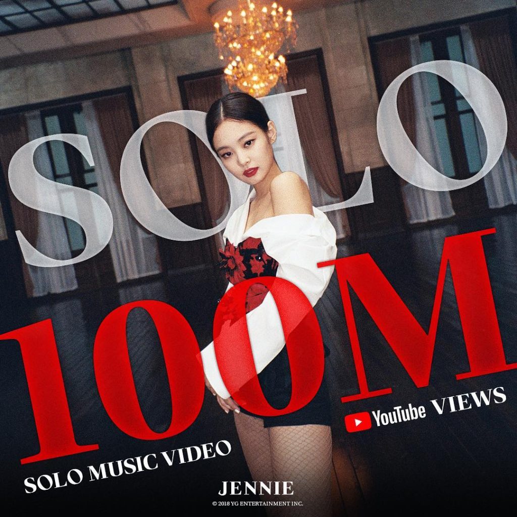 Congrats! Jennie SOLO Music Video Hits 100 Million YouTube Views
