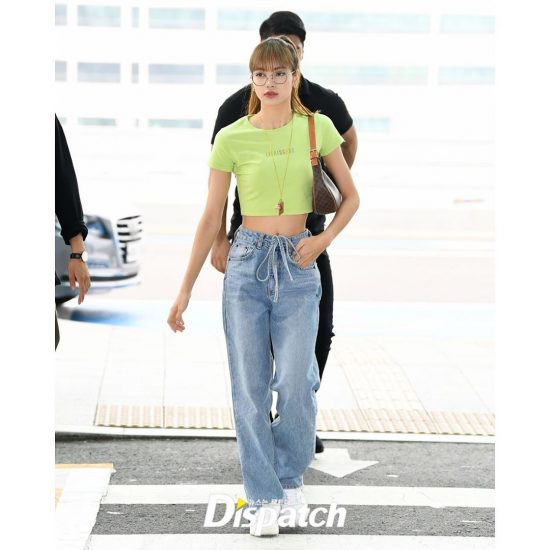 Lisa at Incheon Airport Heading to Thailand for AIS Anniversary Event