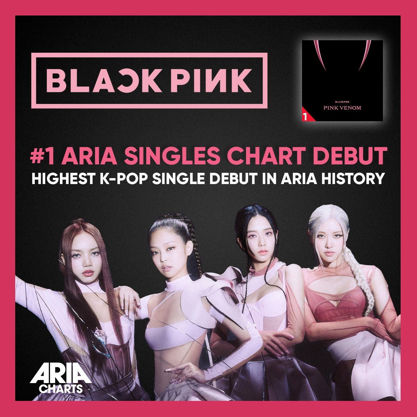 BLACKPINK Debuted at #1, Highest-debuting Single by a K-pop Group in ARIA Chart history