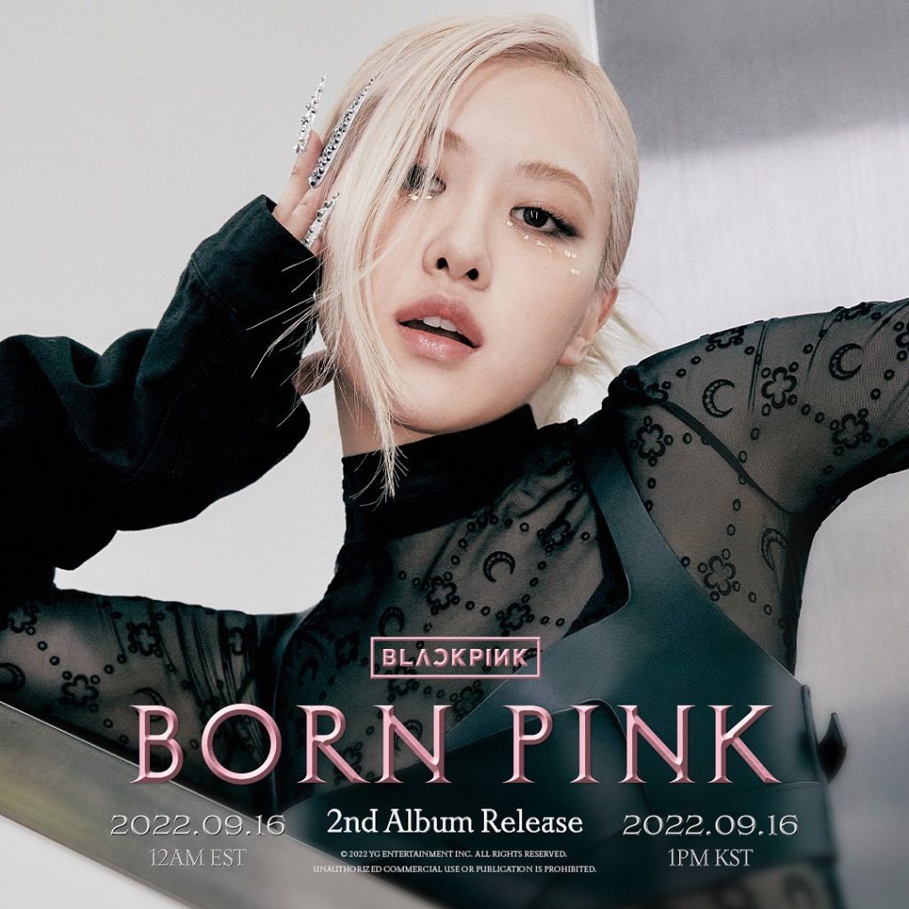 BLACKPINK Rosé BORN PINK Concept Poster Teaser